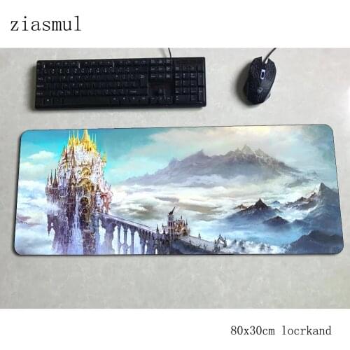 Final fantasy xiv mouse pad 80x30cm mats 3d Computer mouse mat gaming accessories xl large mousepad keyboard games pc gamer