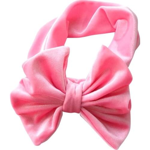 1pcs Baby Velvet Floppy Bows Turban Headband Toddler Hair Bands Head Wrap Twisted Knot Big Bow Headbands Hair Accessories