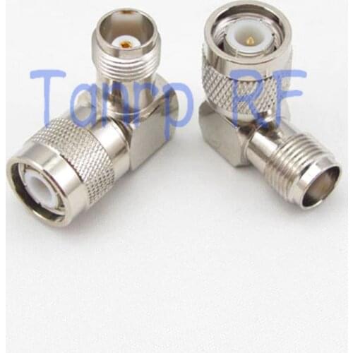 TNC male plug to TNC female jack right angle 90 degree RF coaxial connector Adapter cable