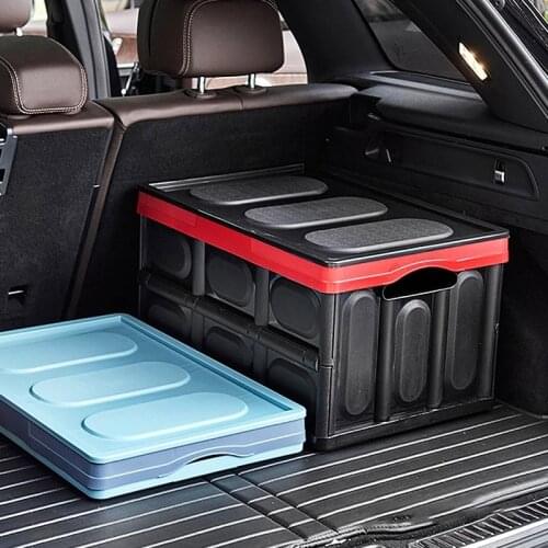 Foldable Car Trunk Storage Box High Capacity Fishing Tools Sundries Organizer Case Outing Foodstuff Drink Crate Accessorie Items