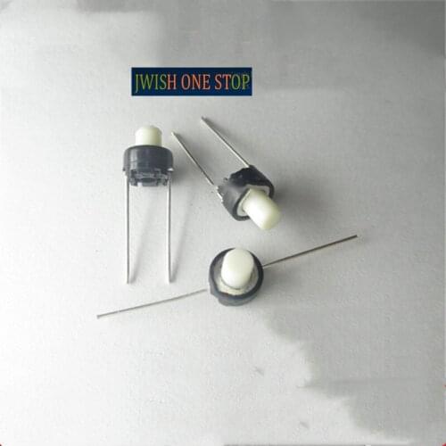 Touch switch 6*6*7mm line 2 feet jog button white circle SKRGAMD010