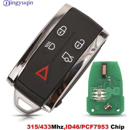 Jingyuqin 5B Smart Remote Car Key 433Mhz ID46/Pcf7953 Chip For Jaguar XF XK XKR 2007 2008 2009 2010 2012 X-Type S-Type