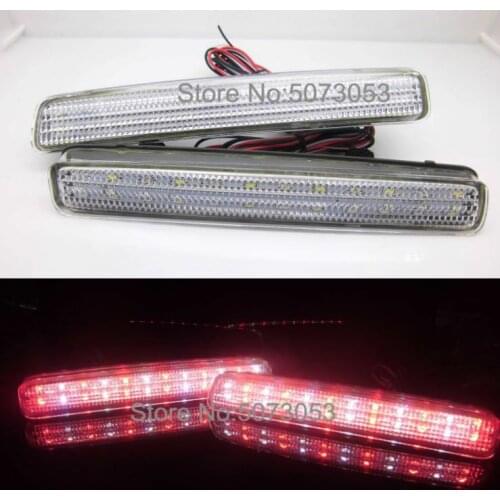 Crystal lens LED Rear bumper reflector light tail stop brake reverse light fit for Toyota Spade Esquire NOAH/VOXY 80 Prius 40