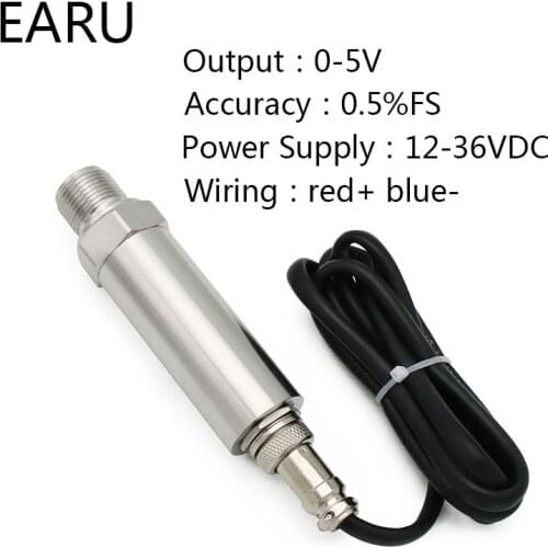 0-5V Output Aviation -1~0~10bar/16bar/6bar/25bar 10-30VDC G1/4 Thread 0.5% Pressure Transmitter Transducer Sensor High Precision