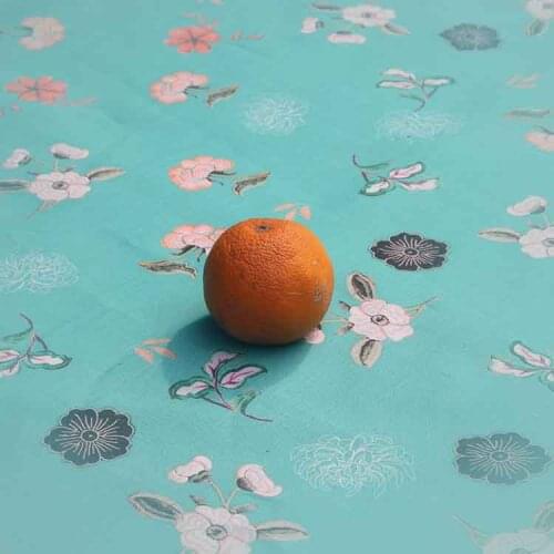 High quality ramie fabric High-end gowns, dresses, trousers, shirts and jackets tissuHigh-end brand printing patchwork