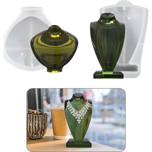 Necklace Display Stand Epoxy Resin Mold Jewelry Pendant Show Rack Silicone Mould DIY Crafts Ornaments Casting Tools
