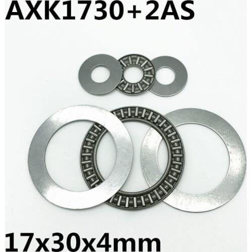 10pcs AXK1730 +2AS Thrust Needle Roller Bearing 17x30x2 mm Thrust Bearing Brand New High quality