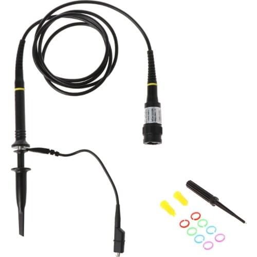 1X 10X P2200 200MHz High Precision Oscilloscope Probe Alligator Test Clip with Adjustable Attenuation Rate