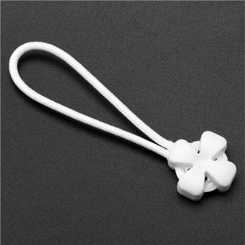 50 Pieces/Lot Zipper Puller PVC Flower Zippers Sliders For Coat Wallet Suitcase Accessories
