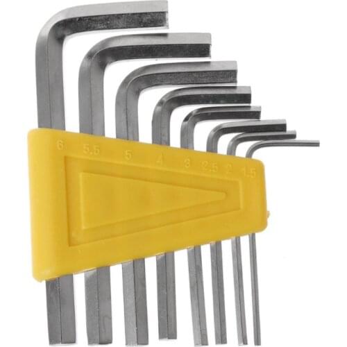 8pcs Allen Key Hexagon Wrench Tools Set Spanner Screwdriver Kit 1.5mm -6mm Bicycle Cycling Repair Tool LX0D