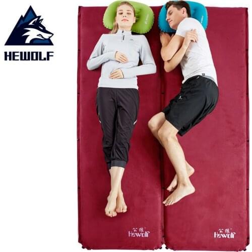 6.5cm Suede Automatic Inflatable Cushion Hiking Moisture-proof Car Sleeping Mattress Outdoor Camping Tent Picnic Mat BBQ Nap Pad