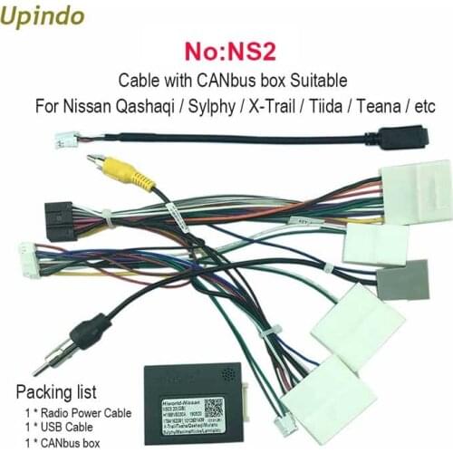 Car Android Radio Connector Socket Cable CANbus Power Wiring Harness For Nissan Teana X-Trail Qashaqi Murano Lannia Tiida Sylphy