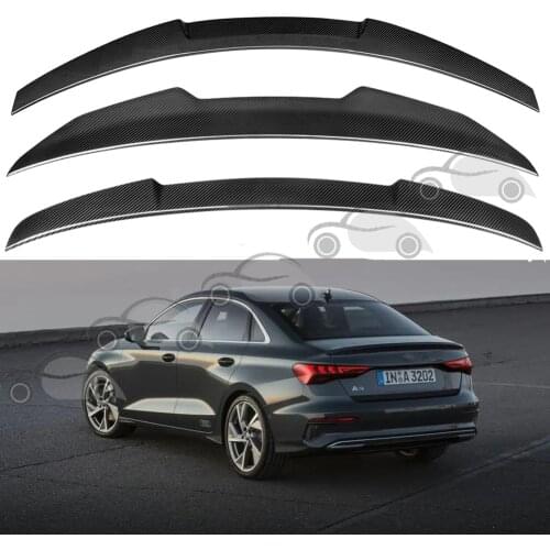 Carbon Fiber Car Spoiler For Audi A3 8V 2013 2014 2015 2016 2017 2018 2019 2020