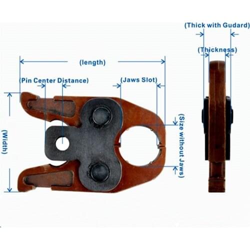 Free Shipping Universal Jaws for Pex Pipe Pressing Crimping Tools Spain and Russia Warehouse