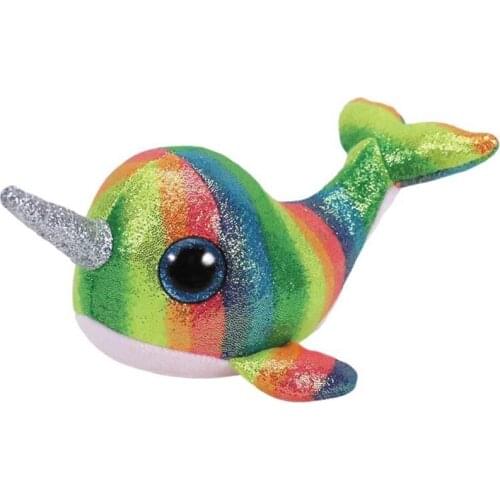 Ty Animals Nori the Narwhal Plush Toy 15cm