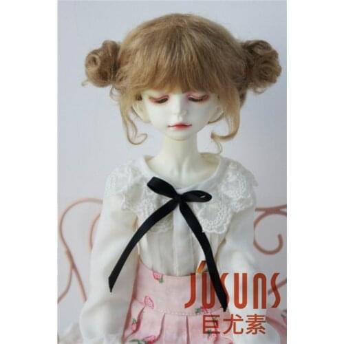 JD406 MSD Mohair doll wig 1/4 Lovely two pony bjd doll wig 7-8 inch doll accessories