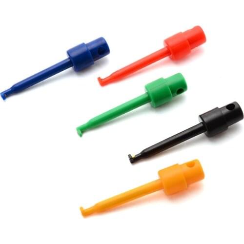 10pcs Lead Wire Kit Test Hook Clip Grabber Test Probe SMT/SMD IC Cable Welding Repair For Multimeter Testing Mayitr