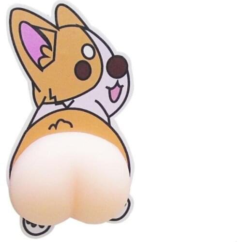 2pcs Cartoon Door Side Stickers Door Anti-collision Tape Cute Butt Door Opening Anti-scratch And Rubbing Protection Stickers