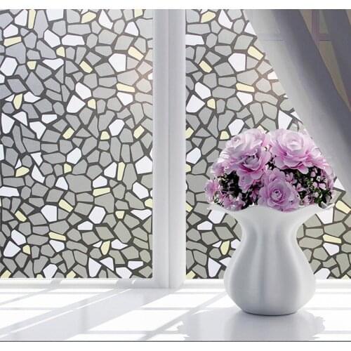 100 x 45CM Window Door Privacy Film Room Bathroom Home Glass Sticker PVC Frosted