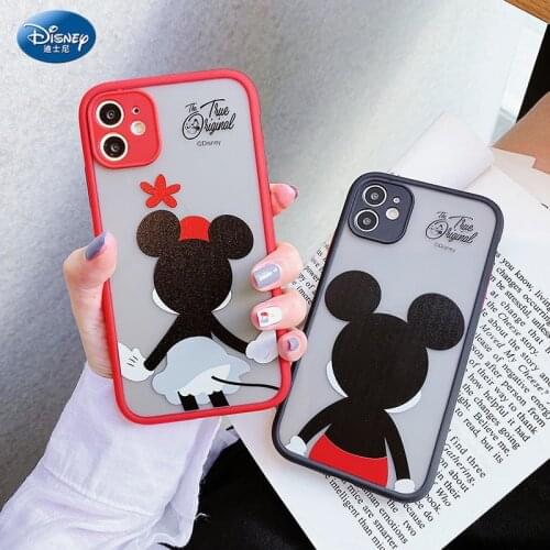 DISNEY 2021 Minnie Silicone Case for IPhone 11 Pro Xs Max iPhone 6 6S Official Liquid Silicon 360 Full Cover zz0510