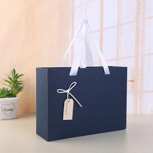Blue Scarf Gift Box Clothes Jacket Gift Backpack Packaging Box Wedding Christmas Drawer Gift Paper Packing Storage Box