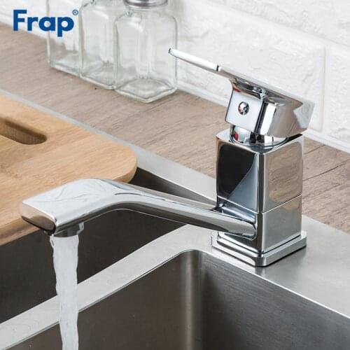 Frap Kitchen Faucets chrome brass tap kitchen sink mixer faucet for kitchen deck mounted cold and hot water mixer tapware F4546