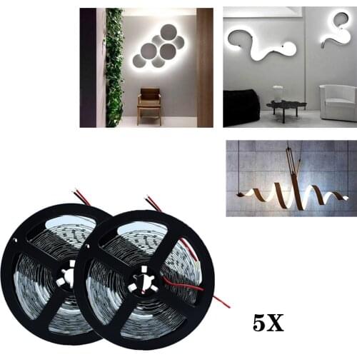 5X Super bright 5M 300 SMD 5630 LED strip bar Band string of lights Cool White Bright Flexible Light Ribbon Tape Home Decorate