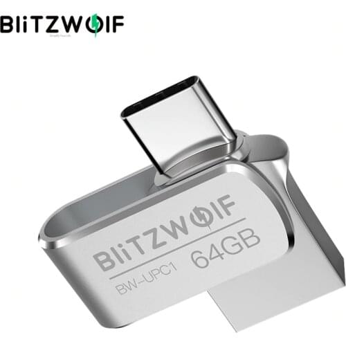 BlitzWolf BW-UPC1 2-in-1 Type-C USB 3.0 Aluminium Alloy 16GB 32GB 64GB OTG USB Flash Drive External Storage