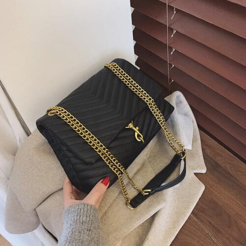 Women Handbag Female 2020 New Vintage Fashion Chain Shoulder Bag Women Trend Brand Embroidered Crossbody Messenger Bag