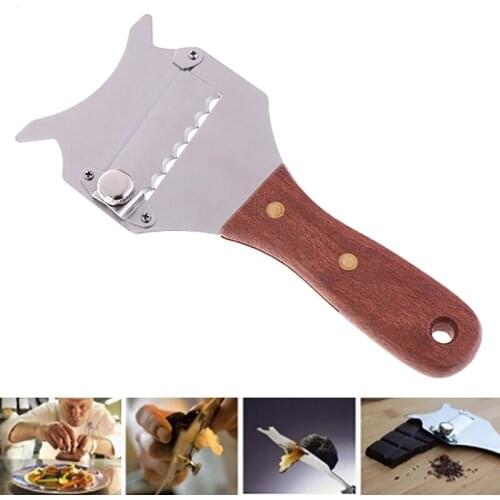 1 x Stainless Steel Truffle Cheese Slicer Adjustable Chocolate Shaver Wavy Blade