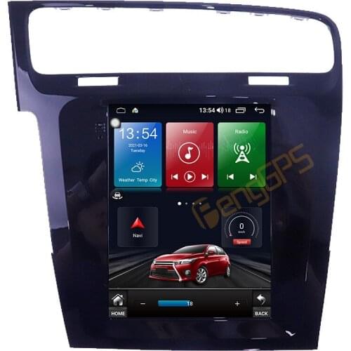 128G Android 10.0 Tesla Style Screen For VW Golf 7 2014 - 2018 Car Multimedia Function Player GPS Radio Auto Stereo Head Unit