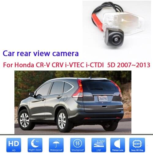 170° HD Vehicle Rear View Reverse Camera For Honda CR-V CRV i-VTEC i-CTDI 5D 2007 2008 2009 2010 2011 2012 2013 high quality RCA