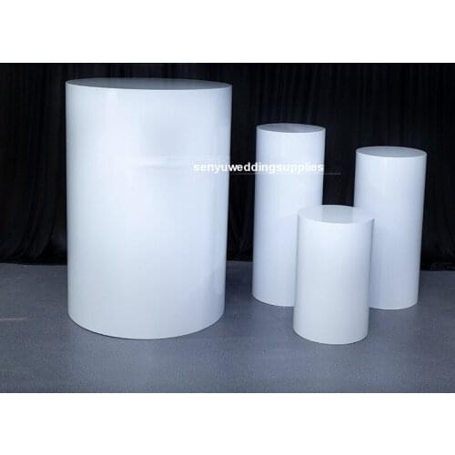 4pcs/set)white set acrylic Dessert Table Cake Stand Pillars for wedding party occassion senyu2043
