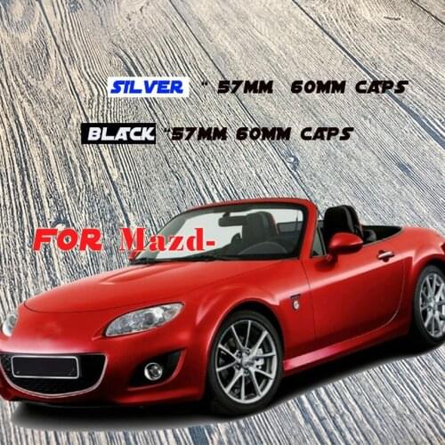 4PCS/lot auto accessorie 57mm 56MM/2.12 inch 60mm 2.36" Car Sticker Wheel Center Cover Wheel Hub Cap Rim Cover emblem for mazda