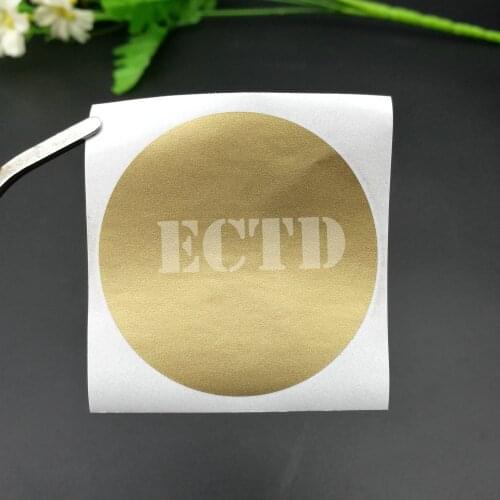 50pcs Scratch Off Stickers 50x50mm 2" Circle Gold Color Round Shape For Games Wedding Party Tickets Promotional Games Favors
