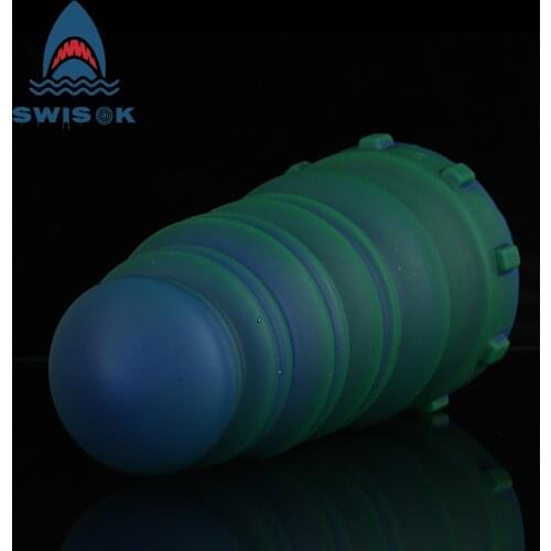 SWISOK Fantasy Huge Anal Plug Thick Dildo Masturbator Liquid Silicone Expander Butt Plug for Women Anal Dilator「Macaron」Sex Toys