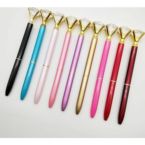 Free shipping 500pcs/lot customized logo metal pen; diamond metal pen; promotional ballpoint pen; writing pen MP13