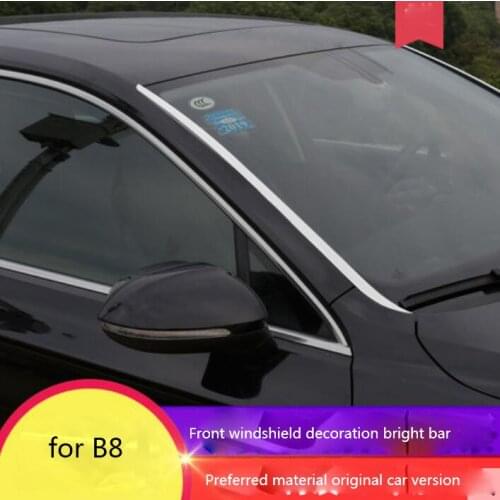 FOR 2018-2019 new magotan B8 front windshield trim decorative strip bright strip exterior decoration modification