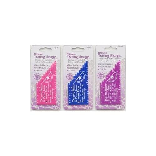 Tatting needle PICOT GAUGE with ruler for tatting lace 1 order=1pc