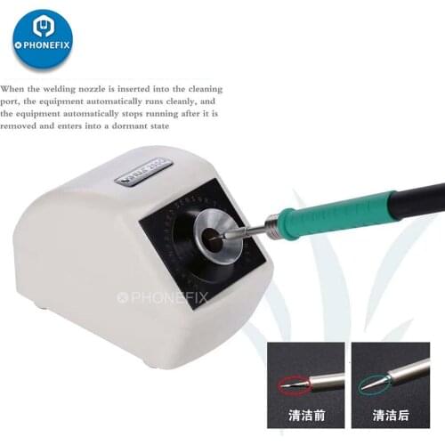 YIHUA 200Q Infrared Sensor Soldering Iron Tip Cleaner Automatic Operation Welding Tip Cleaning Equipment for Soldering Repair