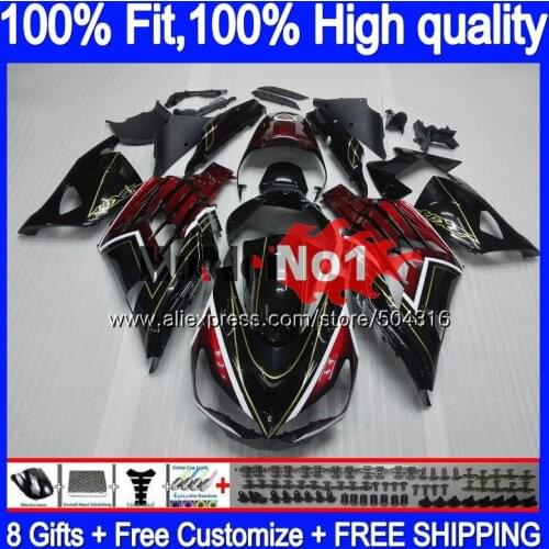 Injection For KAWASAKI ZX 14R ZX14R 06 07 08 09 10 11 78MC.18 Red black ZZR1400 ZX-14R 2006 2007 2008 2009 2010 2011 Fairing