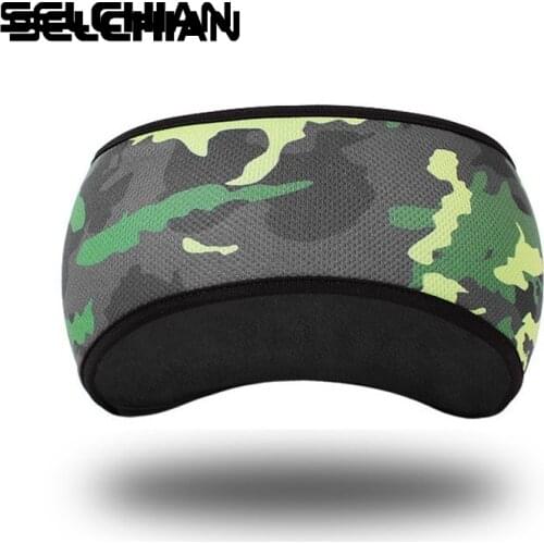 Camouflage Unisex Winter Ear Warmer Cover Headband Faux Fleece Lined Cold Weather Earmuffs Hairband Cycling Sports fleece Turban