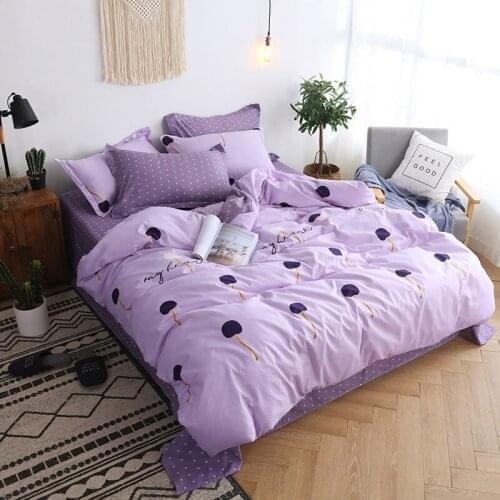 4pcs Girl Kid Bed Cover Set Cartoon Duvet Cover Adult Child Bed Sheets And Pillowcases Comforter Bedding Set