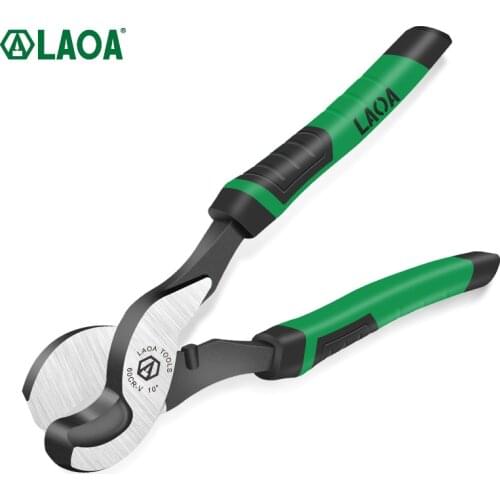 LAOA Cable Cutter CR-V Crimping Pliers Cable Wire Cutting Electrician Repairing Tools with Anti-Slip Handle 6'' 8'' 10