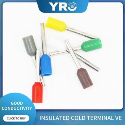 1000 pieces/packet VE 1508 brass cold pressed round terminal wire connector