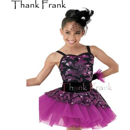 Girls Camisole Ballet Tutu Dress Adult Sequin Professional Dance Dresses Women Swan Lake Ballerina Dress Kids Dance Costumes