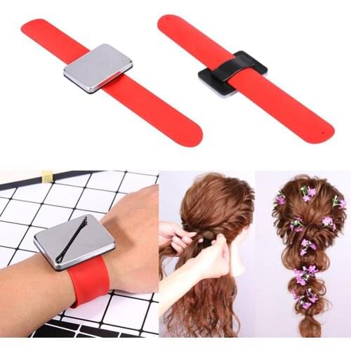 Pro Salon Magnetic Bracelet Wrist Band Strap Belt Hair Clip Holder Hair Accessories Barber Hairdressing Styling