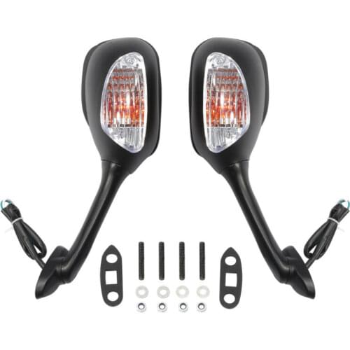 Motorcycle Rearview Side Mirrors LED Signals For Suzuki GSXR600 GSX-R 750 2006-2015 GSXR1000 2005-2015 2006 2007 2008 2009 2010
