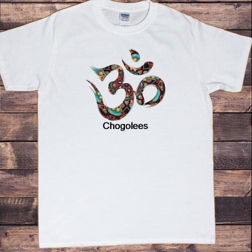 Men’s White T Shirt Om Symbol Buddhism Meditation Hinduism Print TS1528