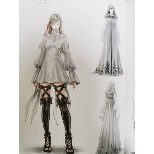 Custom made/size FF14 Cosplay Ryne Cosplay Costume dress female cloak custommize